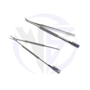 Lame de chirurgie ophtalmique en gros, briseur et support, titane et acier inoxydable, droit et courbé, 2 types d'instruments chirurgicaux - Product Image 5