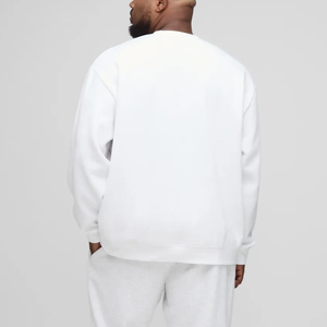 Sweats en molleton 100% coton sur mesure pour hommes col montant couleur unie logo brodé décontracté respirant hiver - Product Image 3