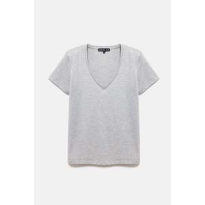 Camiseta de Cuello Redondo con Tela Brillante - Product Image 6