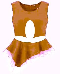 Women's Casual Cotton Knitted Jersey <b>Crop</b> <b>Top</b> for Autumn Spring Embroidered with Button Decoration by DaisyApparel in India - Product Image 4