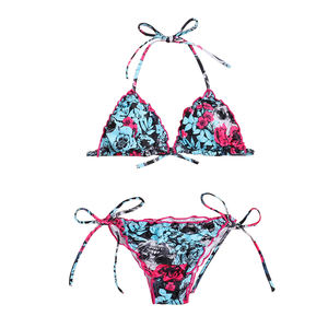 Customized Bikini Sexy <b>Tiger</b> Stripe Bikini <b>Top</b> T-Shirt Swimwear Bathing Suits Women's Bikini Sets - Product Image 5