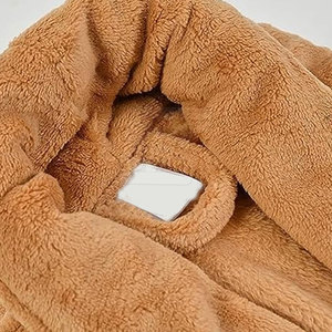 Peignoir en coton éponge à manches longues pour homme 2025 avec poches, séchage rapide, coupe ample, broderie, 100% coton, combo personnalisé - Product Image 5