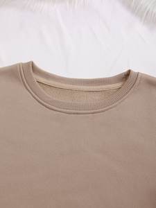 Sweatshirts unis femmes sweatshirts de haute qualité vente en gros sweatshirts personnalisés pour les femmes broderie d'impression de logo personnalisé - Product Image 4