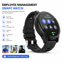 Reloj Inteligente 4G LTE L23 Android con Resistencia al Agua IP67, Rastreo GPS en Tiempo Real, Alerta de Caídas, Reloj Inteligente para Hombres que Trabajan Solos