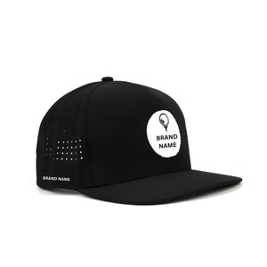 Casquette de golf respirante et imperméable, 5 panneaux, légère, logo personnalisé, trous découpés au laser et fermeture snapback, plusieurs couleurs - Product Image 3