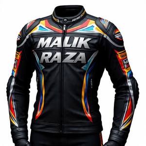 Veste d'équitation de moto en cuir de vachette robuste | Protection approuvée CE | Style motard classique pour la vente en gros - Product Image 3