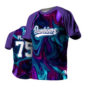 Uniforme de Softbol Sublimado de Talla Grande, Diseño a Todo Color, Tela Transpirable de Secado Rápido, Se Aceptan Logotipos de Equipos Personalizados - Product Image 2