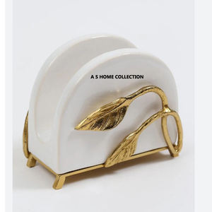 Porte-serviettes en métal de vente chaude de couleur argentée support de papier de soie pour la table de dîner d'hôtel - Product Image 5