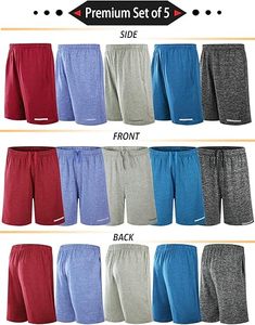Shorts de basketball pour hommes, séchage rapide, vêtements de sport athlétiques, shorts de basketball en mesh premium, vêtements de sport performants - Product Image 4