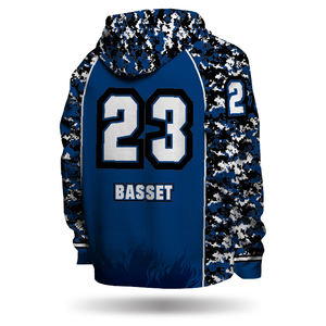 Vêtements de sport personnalisés de haute qualité pour hommes Sweat à capuche thermique sublimé Polyester à séchage rapide respirant à capuche solide pour Club sportif - Product Image 6