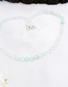 ลูกปัดโอปอลสีน้ำเงินทรงสี่เหลี่ยมเรียบแบบธรรมชาติ สำหรับทำเครื่องประดับอัญมณี สร้อยคอ - Product Image 2