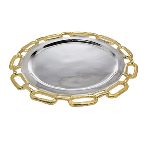 Plateau de service en aluminium fabriqué sur mesure avec aluminium dernier design poignée bas prix de gros occasions alimentaires - Product Image 2