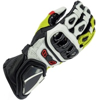 Guantes de Motocross Deportivos Ligeros, Transpirables e Impermeables de Cuero de Alta Calidad con Cierre de Velcro