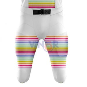 Ensembles d'uniformes de football américain personnalisés OEM en gros uniformes de jeu d'entraînement de couleur unie d'équipe pour adultes utilisés pour le sport - Product Image 5