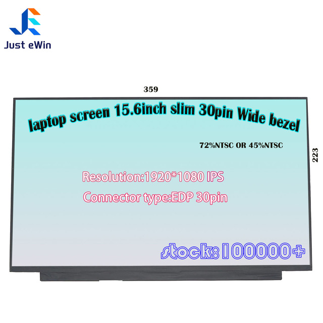 Wholesale 15.6 Inch Slim Laptop Screen FHD Edp 30Pins Monitor Panel 60Hz 1920*1080 Matte Non-Touch LCD Display LP156WF6-SPK1