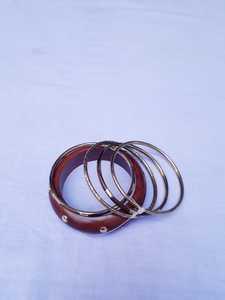 Ensembles de Bracelets Joncs Vintage en Résine Acrylique de Haute Qualité, Style Bois Coloré, Bracelets Unisexe, Bijoux Tendance, Anniversaire - Product Image 3