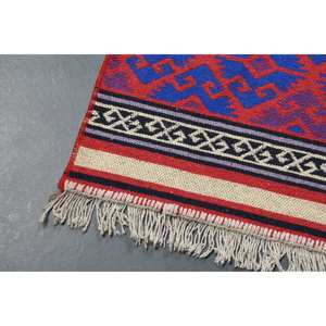 Vintage <b>Runner</b> Rug, 2.5x8.2 ft Turkish Rug, <b>Red</b> Wool Rug - Product Image 3