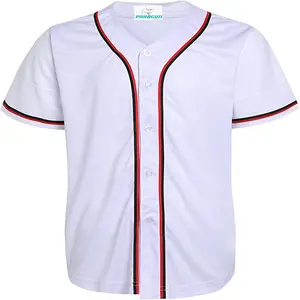 오리지널 로고가있는 맞춤형 자수 스티치 다이아몬드 백스 야구 유니폼 셔츠