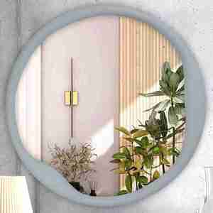Haute demande avec un prix raisonnable Fabriqué en Inde Armoire à miroir de salle de bain Cadre en bois rond rond avec qualité d'exportation - Product Image 4