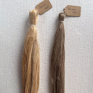 Fibra de cabello Natural hecha a medida para extensiones piña Aloe cáñamo soja Sisal algas Manila fibra de cabello Natural ecológica - Product Image 1