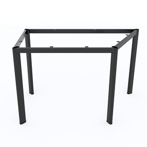 ขาเหล็ก HCLG004 สำหรับโต๊ะสี่เหลี่ยมคางหมูขนาด 120x60 ซม. สไตล์อินดัสเทรียล สำหรับโต๊ะรับประทานอาหาร โรงยิม โรงพยาบาล ขาเก้าอี้ทรงวงรีแบบเลโก้ - Product Image 2
