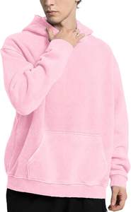 Sweat-shirt à capuche court doublé en satin tricoté surdimensionné et lavé à l'acide pour femmes, poids lourd, coupe boxy personnalisée, sweat-shirt streetwear vieilli - Product Image 3