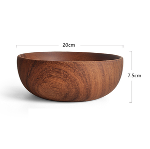 Cuenco de madera pulida para fruta y comedor personalizable con su logotipo para regalos de empresa de la mejor fabricación - Product Image 6