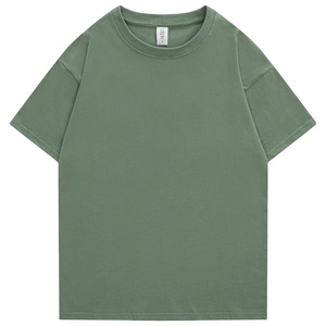 Camisas personalizadas para hombre, Camisetas básicas 220GSM lisas de algodón, camisetas casuales de verano con diseño de hombros caídos para hombres y mujeres de talla grande - Product Image 2