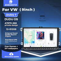 MEKEDE EU STOCK Autoradio multimédia Android pour voiture, système de navigation GPS DUDU, Car-play, unité principale pour VW