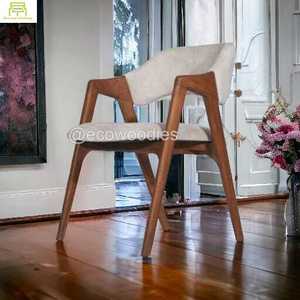 Prix de gros Chaise de salle à manger avec cadre en bois de luxe personnalisée pour la maison, meubles pour restaurant, cuisine - Product Image 6