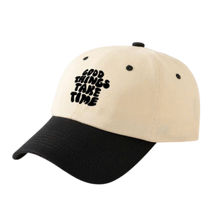 Casquette à bord plat avec logo brodé au design personnalisé Casquette de baseball ajustable kaki 100% coton - Product Image 4