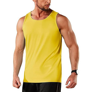 New Fitness Men Pure Color Sleeveless Gym <b>Stringer</b> Tank Top Bodybuilding <b>Vest</b> Top Male Undershirt - Product Image 5