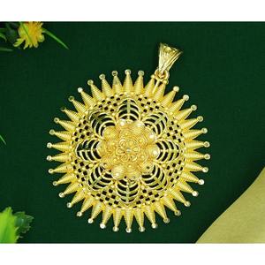 Pendentif breloques dubai indien à la mode plaqué or pendentif ensemble de bijoux de mode bijoux pendentif - Product Image 1