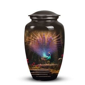 Peacock Cremation Urns Home Memorial <b>for</b> Human <b>Ashes</b> Wildlife Decorative <b>Keepsake</b> Personalized Funeral Urn <b>for</b> Male and Female - Product Image 1