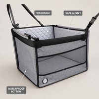 Tapis et coussins pour animaux de compagnie, Housse de siège de voiture matelassée imperméable pour petits chiens et chats, Lit de voyage portable, Lavable, Sûr