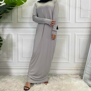 Vestidos Largos Holgados Sin Costuras de Talla Grande, Diseño Moderno y Popular, Ropa de Exterior Elástica para Mujer, Abaya Modesta - Product Image 1