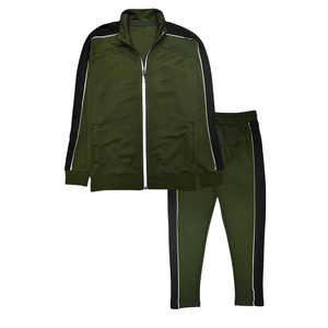 Entrenamiento personalizado Jogging Cremallera cómoda sin sudaderas con capucha Trajes Conjunto de dos piezas Chándales para hombres - Product Image 5