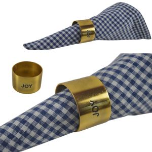 Anneaux de serviette de finition or brillant conceptions gravées porte-mouchoirs de haute qualité pour la décoration de Table de Restaurants de fête de mariage - Product Image 1