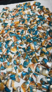 Piedra preciosa natural azul cobre ostra turquesa mezcla tamaño y forma de calidad superior piedra preciosa suelta venta al por mayor precio de fábrica turquesa, - Product Image 3