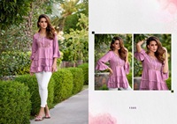 Kurtis courts en rayonne lourde en gros avec motifs et imprimés