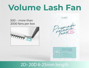 Premade volume lash fans private label pre made short stem lashes 0.03 0.05 0.07 mixed length <b>mink</b> <b>eyelashes</b> wholesale - Product Image 2