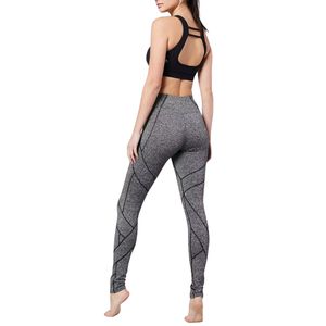 Pantalons de yoga pour femmes à taille haute élastique, poches profondes, contrôle du ventre doux, imprimé léopard, 100% nylon, antibactérien, écologique - Product Image 3