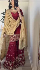 เสื้อผ้าอินเดียและปากีสถานดีไซน์เนอร์ชุดแฟนซี duppata และชุดใส่ทำงานปาร์ตี้และพลัสโซ - Product Image 4