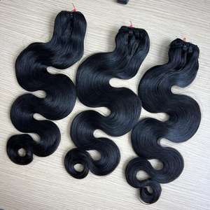 ผมมนุษย์แบบคลื่นสำหรับต่อจากวัตถุดิบ - Product Image 4