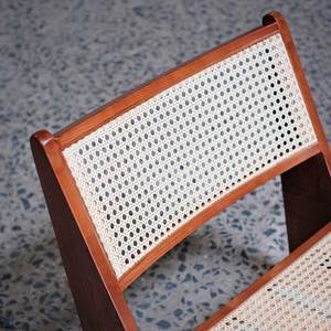Modern Minimalist Ash Wood and Mesh Lounge Chair for Home & Hotel Use - Product Image 4