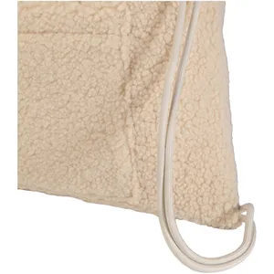 Bear Sherpa Eco-Friendly <b>Drawstring</b> <b>Backpack</b> for Gadgets for Promotions - Product Image 5