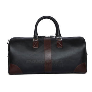 Bolsa de lona de cuero unisex con logotipo personalizado, nuevo diseño, bolsa de viaje impermeable promocional, cuero genuino con forro de poliéster - Product Image 4