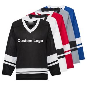 Customized Ice Hockey <b>Jerseys</b> Black and White Ice Hockey Training Uniforms Multi-color High-quality Ice Hockey <b>Jerseys</b> - Product Image 1