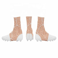 Couvre-crampons de football à impression par sublimation personnalisée pure couvre-crampons pour accessoires de football américain