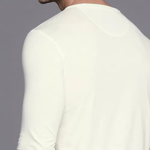 Camisetas de Hombre 100% Algodón, Manga Raglán, Tela de Estambre Ecológica, Logotipo Personalizado, Ropa de Invierno de Alta Calidad - Product Image 5